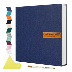 Large Photo Album Self Adhesive Magnetic Scrapbook,Scrapbook Album for 4x6 5x... - Picture 1 of 6