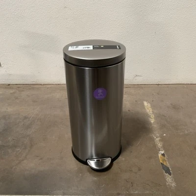 Bote de basura simplehuman 30L paso redondo CW1810 acero inoxidable cepillado Foto 1 de 4