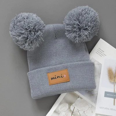 1/2pcs newborn Baby Winter Hat Kids Beanie Cap for Girls Boys Infant Accessories - Image 1 of 4