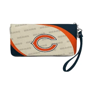 Chicago Bears Women's Curve Zip Organizer Wallet Wristlet - Picture 1 of 3