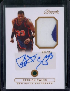 Parche gema Patrick Ewing edición deportiva recuerdo 2024 automático #'d 23/25 - Knicks - Imagen 1 de 2