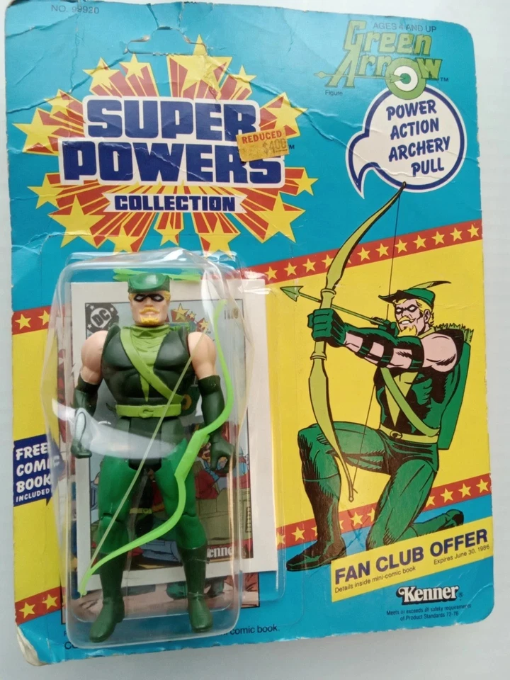 1985 Kenner Super Powers Aquaman Figure Unpunched Card Sacm02