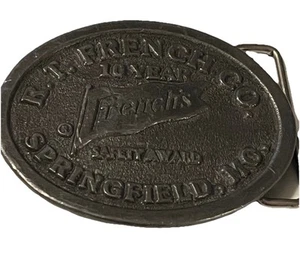 French’s Belt Buckle R T French Co Safety Award Springfield MO Hit Line USA - Picture 1 of 3