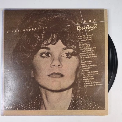 Linda Ronstadt - A Retrospective 12" Record 1977 Capitol Rock 33 RPM - Image 1 of 2