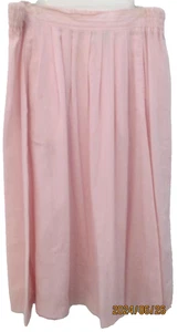 Vintage Women's Plus Size 38W/38 Joan Harper Pink Skirt Cotton Polyester Pockets - Picture 1 of 6