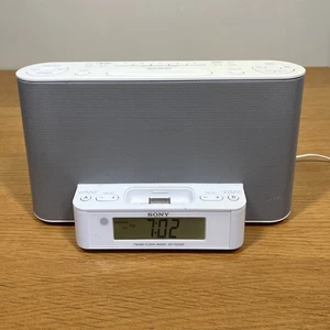 Sony Dream Machine Alarm Ipod Dock ICF-CS10iP White  - Picture 1 of 22