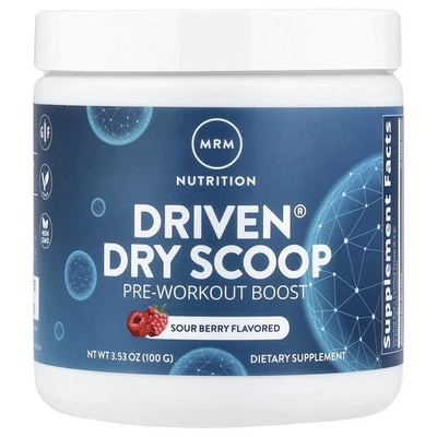 Driven® Dry Scoop, Pre-Entrenamiento Boost, Sour Berry, 3,53 oz (100 g) Foto 1 de 2