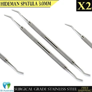Flat Plastic Amalgam Composite Restorative Heidman 3mm Filling Instruments X2 - Imagen 1 de 6