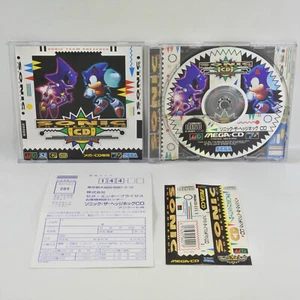Mega CD SONIC THE HEDGEHOG CD Spine * 1917 Sega mcd - Picture 1 of 7