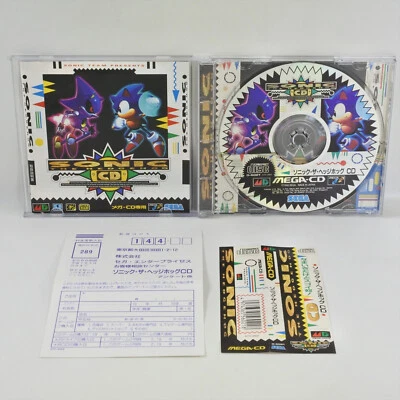 Mega CD SONIC THE HEDGEHOG CD Spine * 1917 Sega mcd - Image 1 of 4
