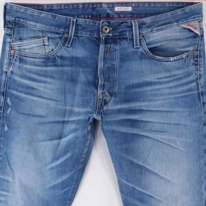 Mens Replay M983 WAITOM Slim Straight Blue Jeans W38 L32 - Picture 1 of 9