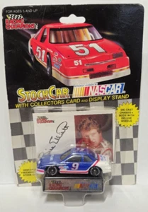 Racing Champions Bill Elliot #9 Nascar 1991 Stock Car azul 1/64 Melling Ford - Imagen 1 de 2