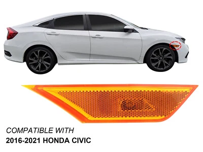 Lámpara de señalización delantera para Honda Civic 2016-2021 sedán cupé lado del pasajero Foto 1 de 4