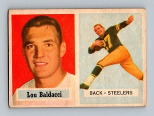 Tarjeta de fútbol americano 1957 Topps #4 Lou Baldacci en muy buen estado-en muy buen estado - Imagen 1 de 2