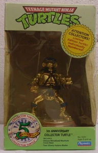 Teenage Mutant Ninja Turtles Leonardo Gold 5th Anniversary Playmates Box LESEN! - Bild 1 von 6