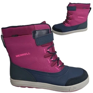 Merrell Boots Snow Storm Ankle Boot Waterproof Insulated Youth Sz 7 - Women Sz 8 - Picture 1 of 9