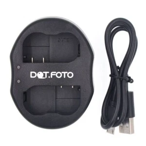 EN-EL15C Dual Charger for Nikon D7500, Z5, Z6, Z6 II, Z6 III, Z7, Z7 II, Z8, Zf - Picture 1 of 5
