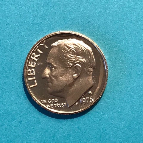 1976 S  Roosevelt  Proof Dime   FREE SHIP Cover