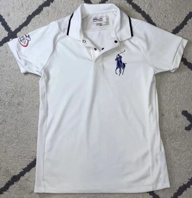 US Open Tennis 2006 POLO Ralph Lauren RLX Womens Medium M White Shirt Ladies - Image 1 of 4