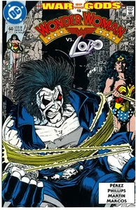 Wonder Woman (2nd Series) #60 (Newsstand) VF; DC | War of the Gods 19 Lobo - Picture 1 of 2