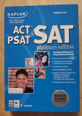 Kaplan SAT ACT & PSAT 2005 Platinum Edition for PC / Mac - untested - Image 1 of 4