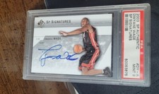 2003-04 SP Authentic Signatures Dwyane Wade RC Rookie AUTO PSA 9 MINT Dwayne