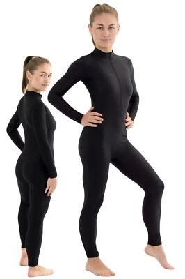 Ganzanzug Front-RV Voltigieranzug Overall Damen stretch shiny super elastisch - Bild 1 von 4