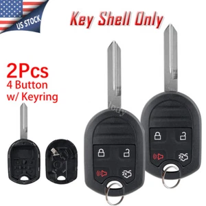 2 Car Key Fob Shell Case 164-R8073 For Ford Explorer 2006-2015 Fusion 2005-2012 - Picture 1 of 11