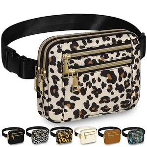Fanny Packs for Women Fashion Waist Packs Bag with Adjustable Strap and 4 Zipper - Picture 1 of 7