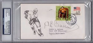 Harold Ballard Maple Leafs Cachet Envelope 1987 Signed AUTOGRAPH PSA DNA - Picture 1 of 1