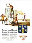 1951 Walker's Gin PRINT AD Vintage Bottle and Eversharp Pen Pencil AD