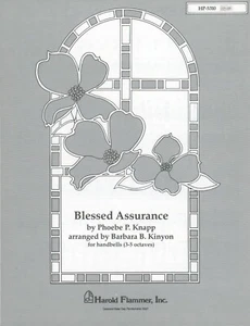 Blessed Assurance Sheet Music Handbells ( 3 - 5 Octaves ) 1990 Knapp Kinyon - Picture 1 of 5