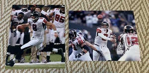 2x lot of Matt Schaub SIGNED 8x10 Atlanta Falcons QB - Picture 1 of 3