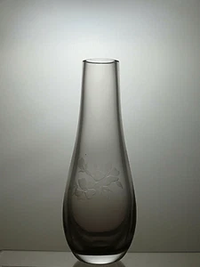 Vintage Rare Amethyst Purple Crystal Vase 7 1/2" - 45B - Picture 1 of 4