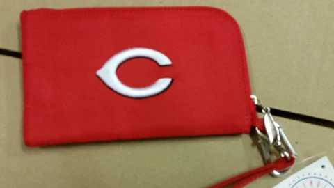 Cincinnati Reds ID Wallet Wristlet Cell Phone Case Charm 14 Purse Gift Cover