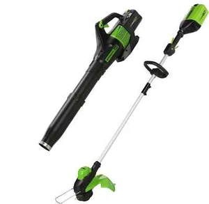 Greenworks 60V 13" Cordless String Trimmer & Leaf Blower Combo Kit *TOOLS ONLY* - Picture 1 of 3
