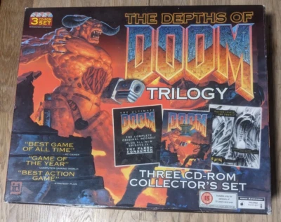 The Depths Of Doom Trilogy:Ultimate Doom +II +Master Levels PC BIG BOX CD MINT - Image 1 of 4