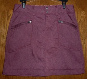 ATHLETA PURPLE/PLUM HERRINGBONE *POLY/NYLON/SPANDEX* STRETCH SKIRT - MISSES 4 - Picture 1 of 2