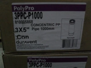 Duravent PolyPro 3PPC-P1000 810005868 konzentrisch 3" x 5" x 39" PP Rohr 1000 mm - Bild 1 von 1