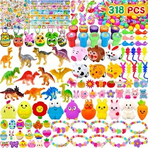 318 pcs Easter Eggs with Toys inside Bulk filled Easter Basket Stuffers 100 pack - Picture 1 of 6