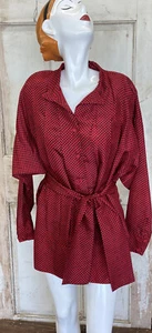 Vestido De Colección Joanie Char Seda Top Fab MCM Diseños 10 Corbatas Rojo Negro Navidad - Imagen 1 de 14