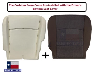 2015 For Dodge Ram SLT in Brown Cloth Driver Bottom Seat Cover & Cushion Foam - Image 1 of 4