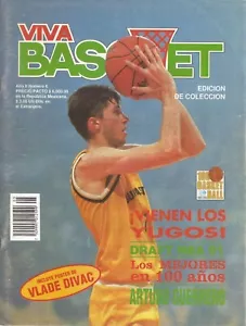MEXICO - 1991 TONI KUKOC Cover + VLADE DIVAC Poster - "VIVA BASQUET" - Magazine - Picture 1 of 2