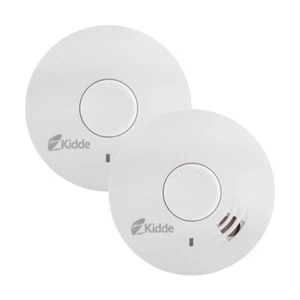 Kidde 10Y29 Optical Smoke Alarm with Sealed 10 Year Lithium Battery Twin Pack - Picture 1 of 4