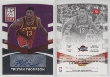 2014 Donruss Elite Status Signatures Purple Die-Cuts /74 Tristan Thompson Auto