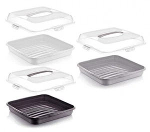 Tortenbehälter - 36x36x10 cm (Weiß / Grau oder Schwarz) von Michelino - Bild 1 von 4