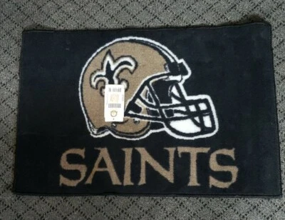 Alfombrilla de puerta de inicio NFL New Orleans Saints nueva Foto 1 de 3