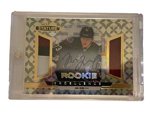 2021-22 Upper Deck Stature Rookie Excellence Patch Autograph Jan Jenik #6/10 - Picture 1 of 2