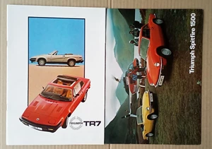 Triumph TR7 c.1980 & Spitfire 1500 (1978) UK brochures. Excellent condition. - Picture 1 of 2