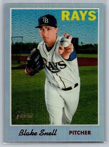 2019 topps heritage baseball blake snell chrome refractor 24/570 #411 - Picture 1 of 2